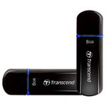 USB Flash drive TRANSCEND JetFlash 600 8GB Black/Crystal Red