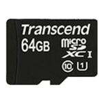 Карта памяти TRANSCEND 64GB microSDHC Class10 UHS-I with SD adapter, 300x, Premium,