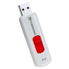 USB Флеш-диск TRANSCEND JetFlash 530 4GB Glossy White