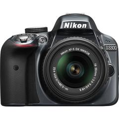 Зеркальная цифровая фотокамера NIKON D3300 GRAY  KIT