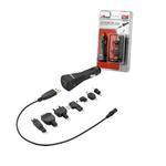 Universal Car Charger Trust PW-2998p
Universal car charger to charge and power your iPod, PSP, mobile phone and TomTom/Sony navigation systems, Power and charge your portable devices via your car cigarette lighter socket, connects to the USB port of 