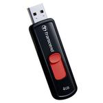 USB Флеш-диск TRANSCEND JetFlash 500 4GB Black/Red