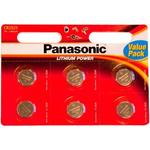 Батарейки PANASONIC CR2025 6 pcs Blister