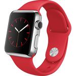 Умные часы APPLE Watch 38mm Stainless Steel with Sport Band Red