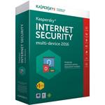 Антивирус KASPERSKY Internet Security 2016-1+1 устройства, 1 год, Box