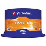 Диски VERBATIM DVD-R 4,7GB 16x Cake 50 pcs