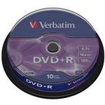 DVD+R 4,7Gb 16x Cake 10 pcs VERBATIM