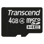 Карта памяти TRANSCEND 4GB MicroSDHC+SD Adapter (TS4GUSDHC4)