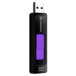 USB Флеш-диск TRANSCEND JetFlash 760 32GB, Black/Violet, Capless