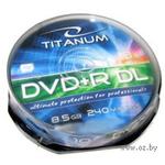 Диски TITANUM DVD+R  8,5GB Double Layer x8 - Cake Box 10 pcs