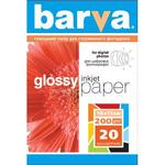 Бумага BARVA 4R 200g 20p Glossy