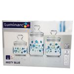 Set de borcane pentru produse în vrac LUMINARC MISTY BLUE J6836