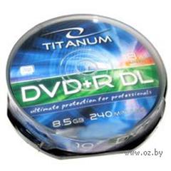 Диски TITANUM DVD+R  8,5GB Double Layer x8 - Cake Box 10 pcs